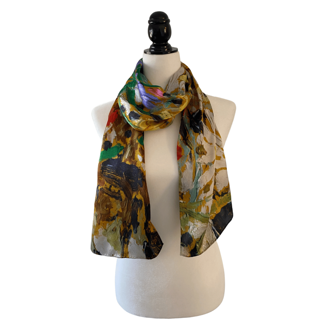 Wildflowers Mulberry Silk Scarf